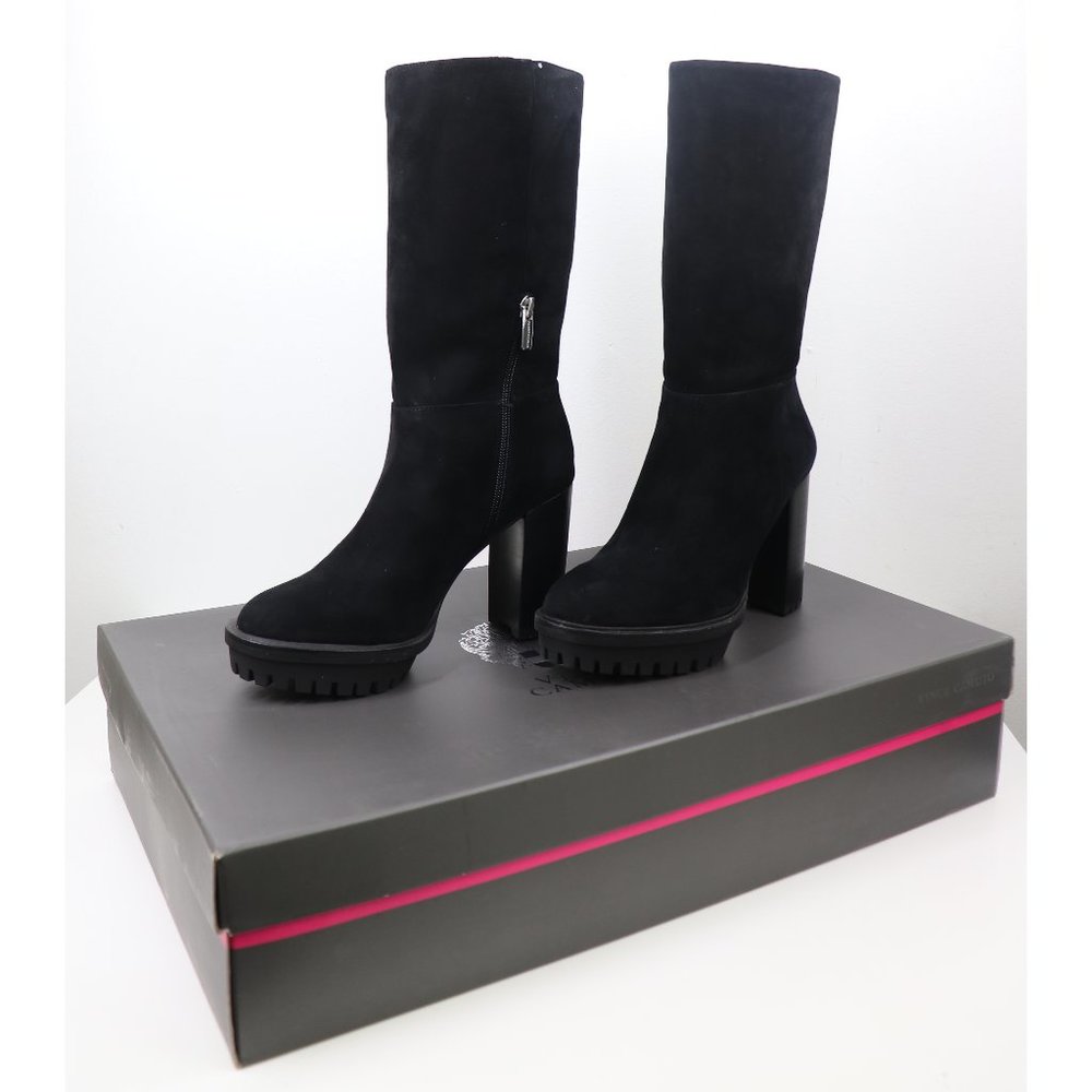 Nwt Vince Camuto Eshitana Platform Boot Suede Mid… - image 3